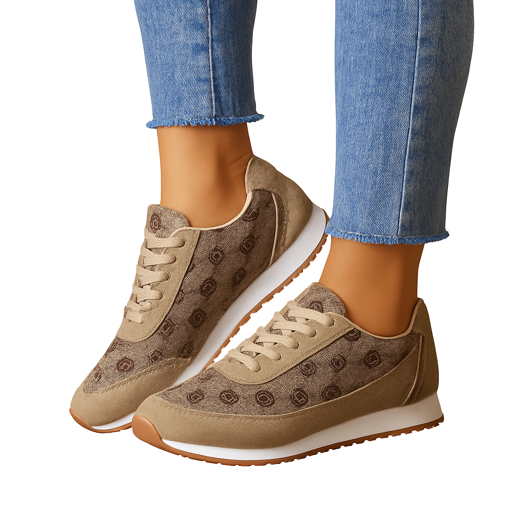 Constantine Women's Floral Lace-Up Sneakers Lightweight Casual Fashion for Walking/Running