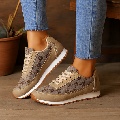 Constantine Women's Floral Lace-Up Sneakers Lightweight Casual Fashion for Walking/Running