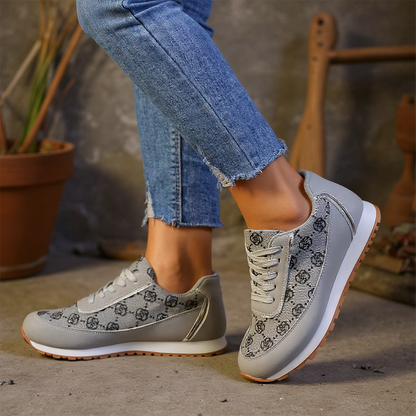 Constantine Women's Floral Lace-Up Sneakers Lightweight Casual Fashion for Walking/Running